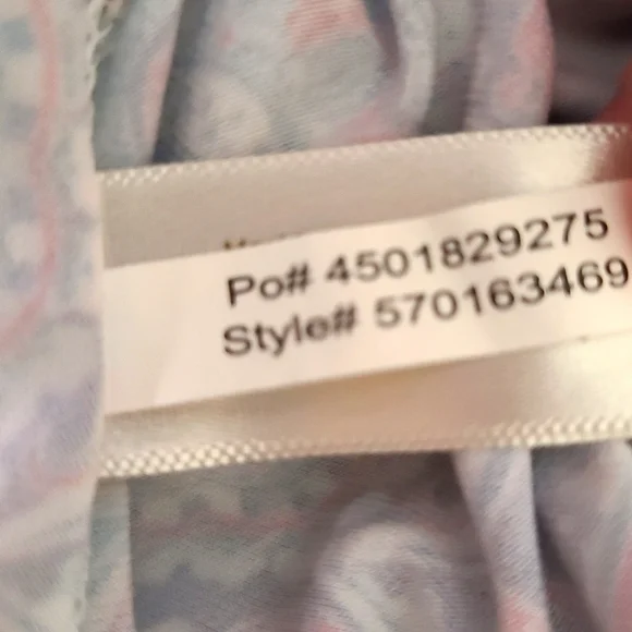 Boston Proper Size Large White Colorful Bell Sleeve Blouse Bohemian Patchwork - Picture 8 of 9